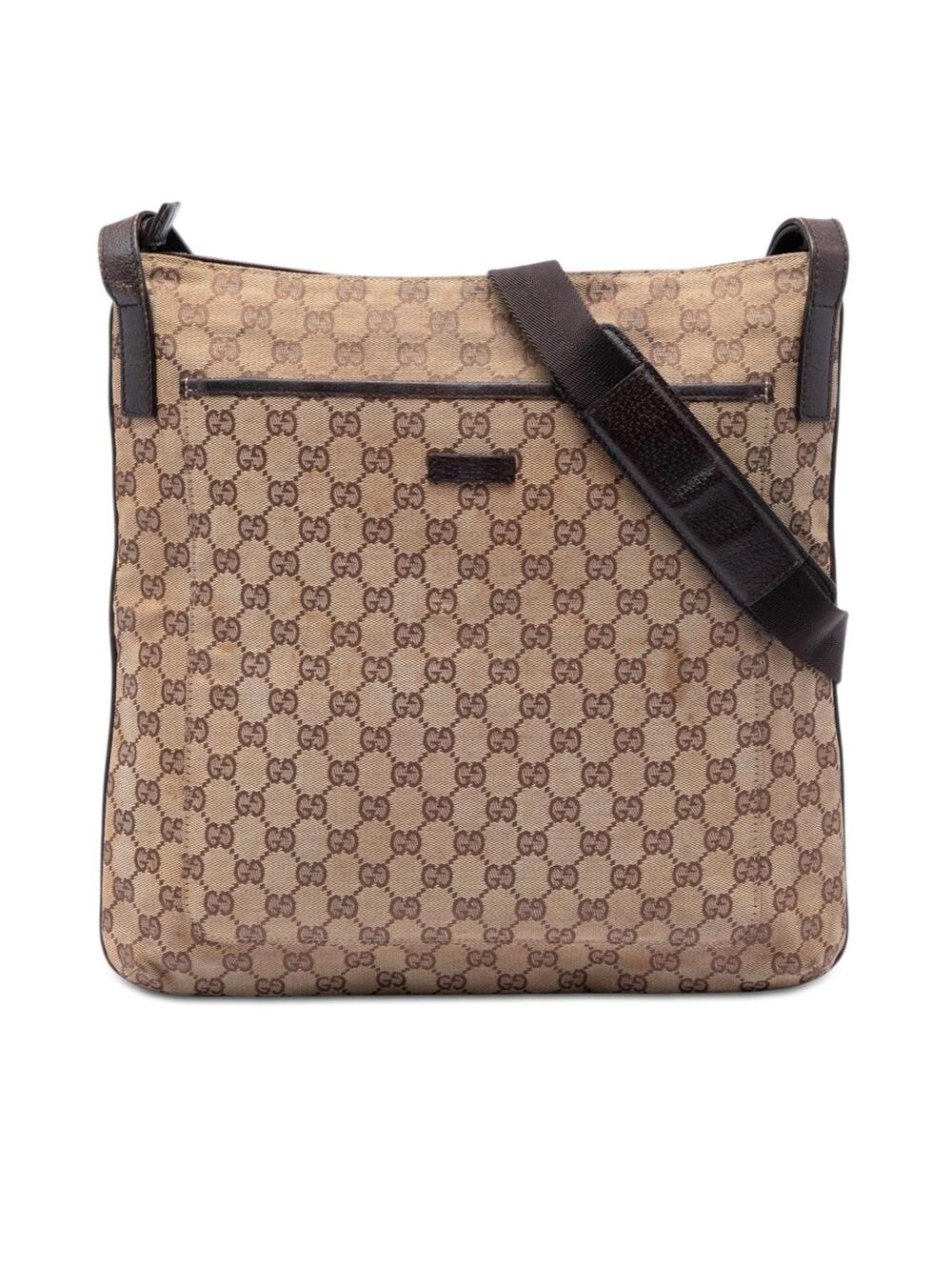 Gucci Gg Canvas Crossbody Pre-Loved Bag #350990G42B
